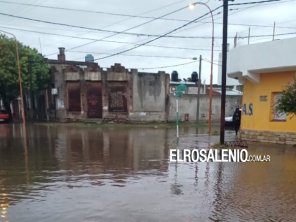 Llovieron casi 60mm en un par de horas y Punta Alta amaneció con calles inundadas 
