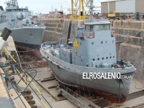 Se hundió en Puerto Belgrano un ex remolcador que iba a ser rematado como chatarra 