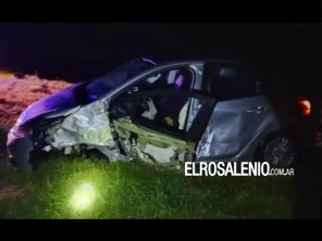 Chocaron un auto y un colectivo en la Ruta 3