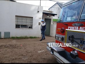 Principio de incendio en una vivienda generó la derivación de un hombre al hospital
