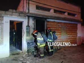 Hospitalizaron a un hombre luego de un incendio