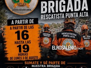 Brigada de Rescate de Punta Alta convoca a voluntarios a sumarse a la agrupación