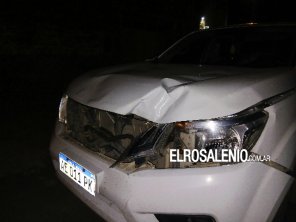 Accidente entre bicicleta y camioneta
