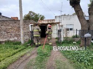 Un principio de incendio movilizó a los bomberos en la zona sur